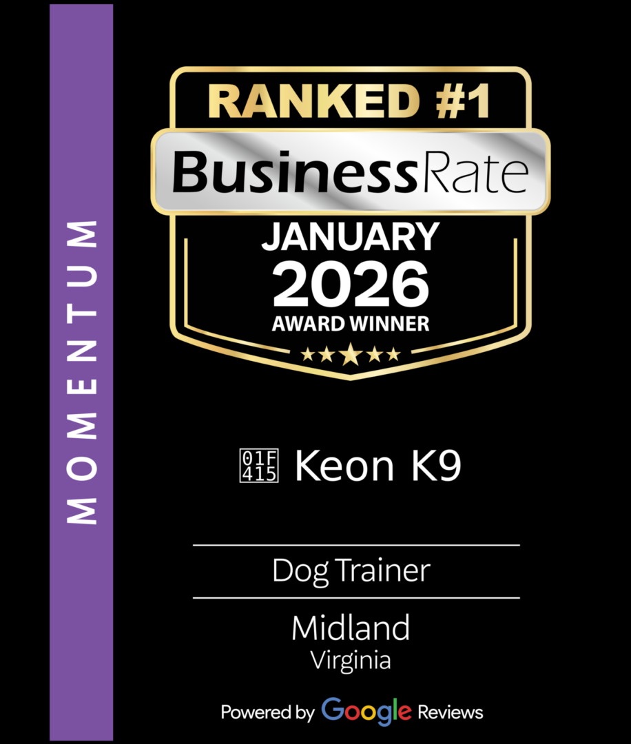 Ranked #1 Business Rate for January 2026 by Keon K9 in Midland, Virginia.